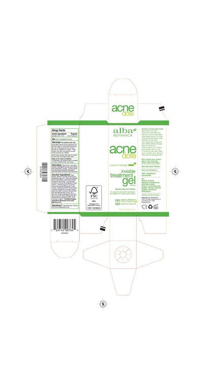 Carton Label (Alba Acnedote Invisible Treatment Gel Carton Label)